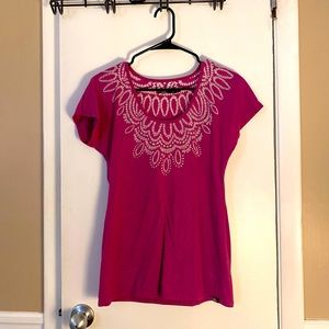 Prana pink short sleeve top - Size S